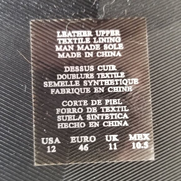 Kenneth Cole New York Mix Leather Zip Ankle Boots, Black, Mens Size 12 US / 46 - Picture 12 of 12